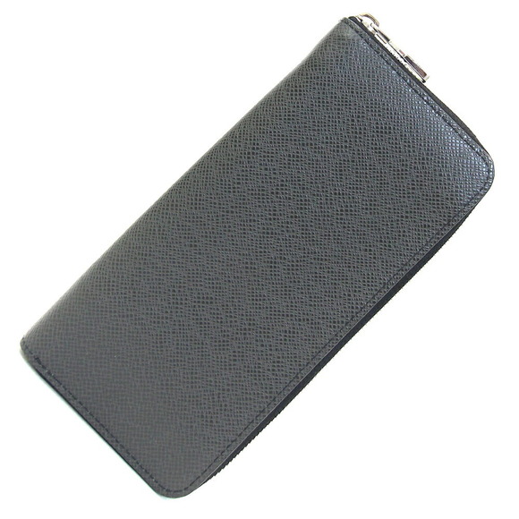 Louis Vuitton Black Vertical Zippy Noir Wallet Taiga Black LV Zip Long - Picture 1 of 8